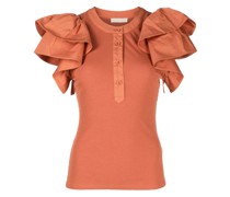 Bonnie Bluse mit Trompetenärmeln
