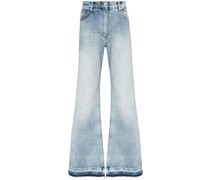 Schlagjeans mit weitem Bein