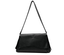 1.0 cross-motif leather crossbody bag