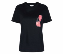 Fae T-Shirt mit Rosen-Print