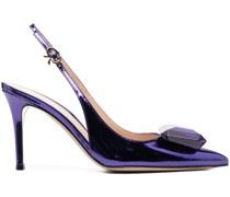 Spitze Pumps im Metallic-Look 95mm