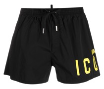 Badeshorts mit Logo-Print