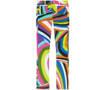 Cropped-Hose mit Print