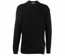 Gerippter Strickpullover