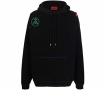 Hoodie mit Logo-Stickerei