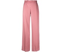Weite Jacquard-Hose
