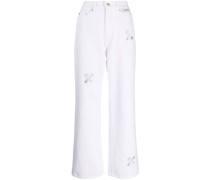 Jeans mit "Helon"-Print
