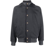 Kapuzenjacke mit meliertem Effekt
