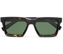 Eckige Sonnenbrille in Schildpattoptik