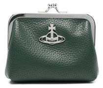 Orb-motif grained purse