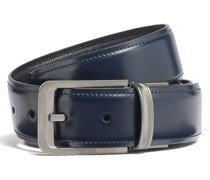 smooth leather buckle belt