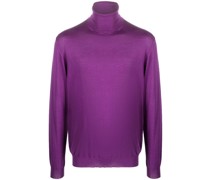 Fein gestrickter Rollkragenpullover
