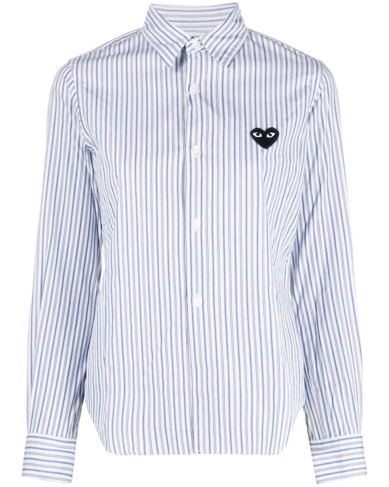 Comme des Garçons Damen Gestreiftes Hemd