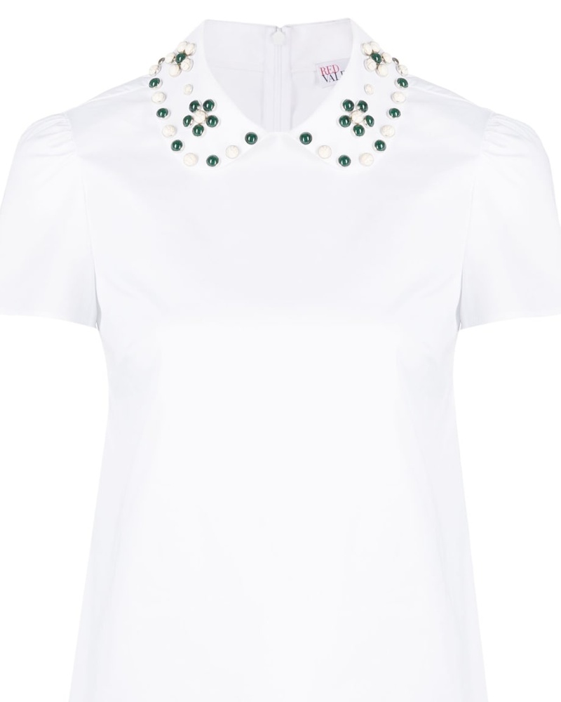 RED Valentino Damen Verzierte Bluse