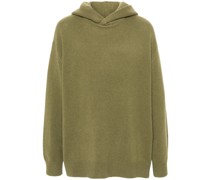 Gebürsteter Hoodie in Feinstrick