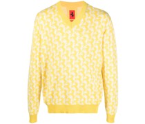 Pullover mit Monogrammmuster