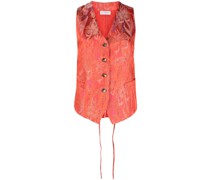 floral-embroidered waistcoat