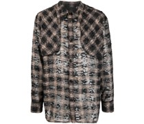 Kariertes Hemd in Distressed-Optik