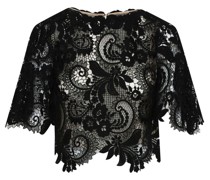 Besticktes Cropped-T-Shirt