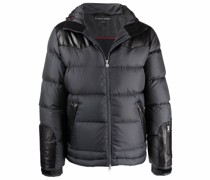 Jacke mit Ledereinsätzen