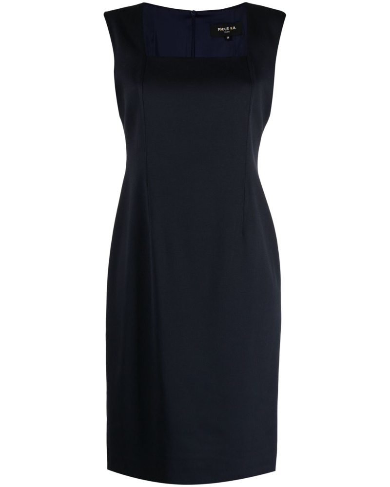 Paule Ka Damen Trägerkleid mit eckigem Ausschnitt