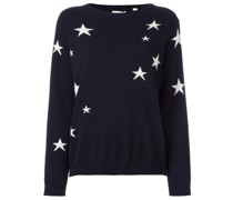 Kaschmirpullover mit Sternenmuster