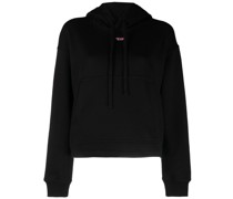 Hoodie mit Logo-Stickerei