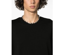 H logo-plaque choker-chain necklace