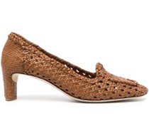 Pumps mit Webmuster 62mm