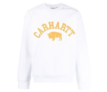 Locker Sweatshirt mit Logo-Stickerei