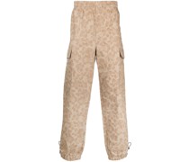Cargohose mit Blumen-Print