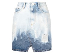Jeansrock mit Bleached-Effekt