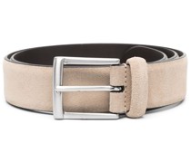 textured-finish suede belt