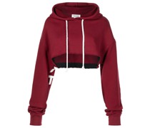 Cropped-Hoodie mit Logo