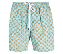 Badeshorts mit grafischem Print