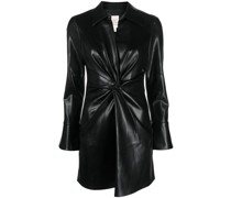 Kleid in Lederoptik