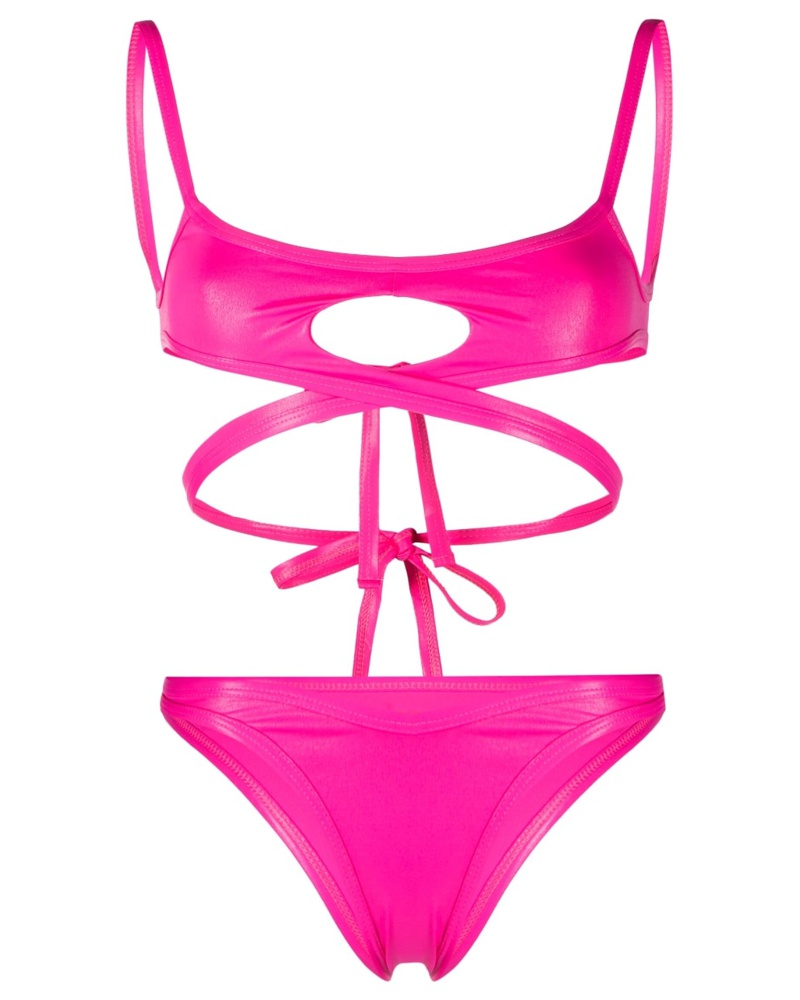 ATTICO Damen Bikini mit Cut-Outs
