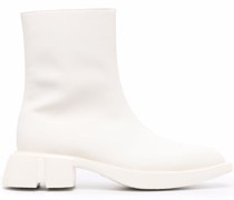 Stiefeletten mit eckiger Kappe