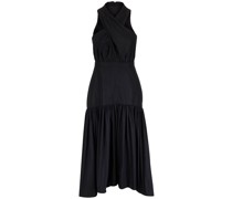 Midikleid mit überkreuzten Details