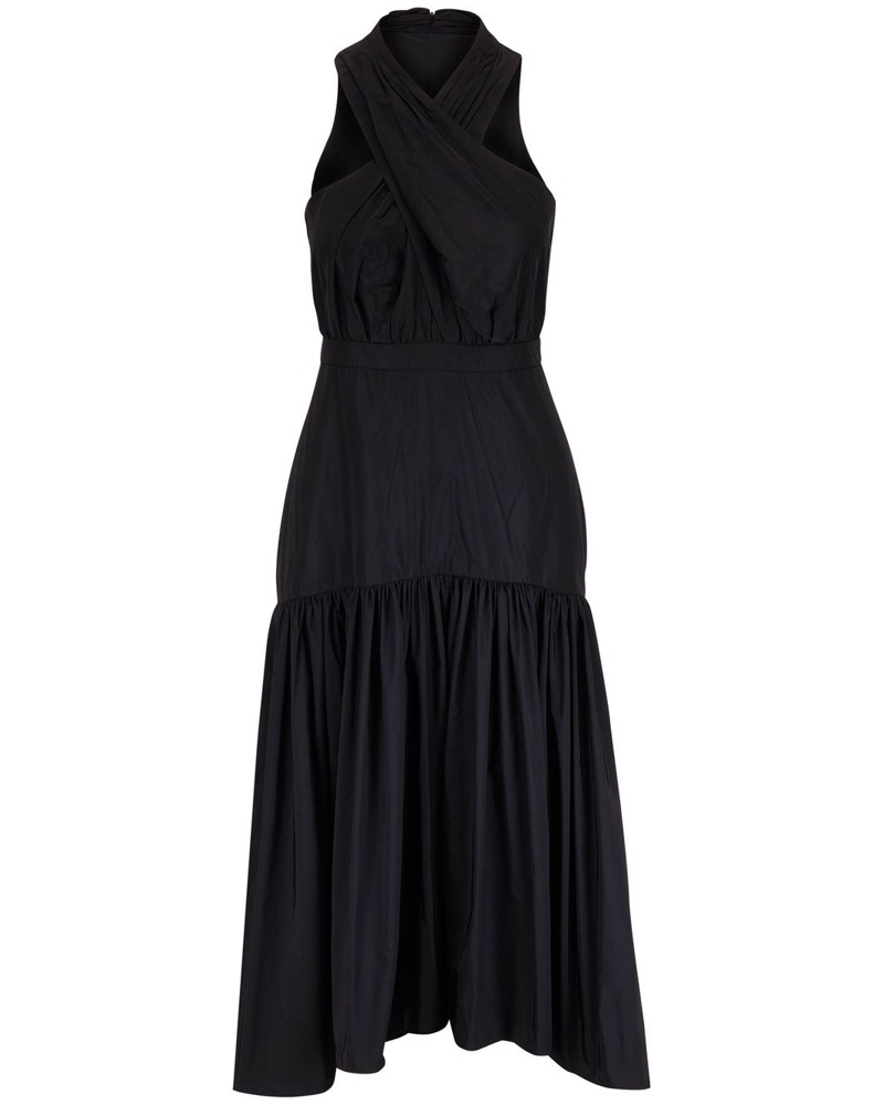 Veronica Beard Damen Midikleid mit überkreuzten Details