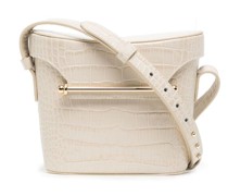 Handtasche mit Kroko-Effekt