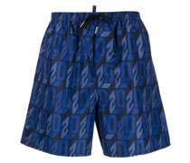 Badeshorts mit Logo-Print