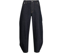 Cropped-Hose mit weitem Bein