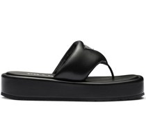 Gepolsterte Sandalen aus Nappaleder
