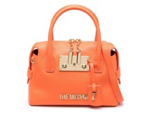 Handtasche mit Logo-Schild