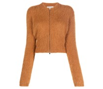 Cropped-Cardigan mit Reißverschluss