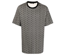 T-Shirt mit Monogramm-Print