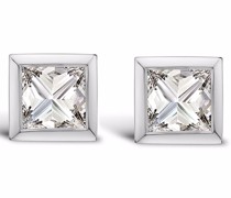 18kt Weißgoldcreolen mit Diamanten