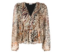 Bluse mit Animal-Print