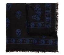 skull-print modal scarf